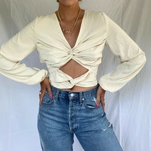 Nasty Gal tie-back top